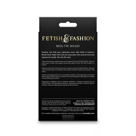 NS NOVELTIES - FETISH & FASHION CAGOULE BOUCHE NYLON NOIR