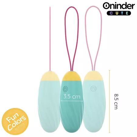 ONINDER CUTE - ?UF VIBRO-ROTATIF EN SILICONE AVEC PIERRE PRÉCIEUSE - APPLICATION GRATUITE DANS LE MONDE ENTIER