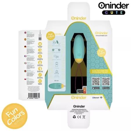 ONINDER CUTE - ?UF VIBRO-ROTATIF EN SILICONE AVEC PIERRE PRÉCIEUSE - APPLICATION GRATUITE DANS LE MONDE ENTIER