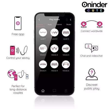 ONINDER CUTE - ?UF EN SILICONE À VIBRATION ET À ONDE AMOUREUX - APPLICATION GRATUITE DANS LE MONDE ENTIER