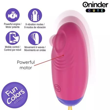 ONINDER CUTE - ?UF EN SILICONE À VIBRATION ET À ONDE AMOUREUX - APPLICATION GRATUITE DANS LE MONDE ENTIER