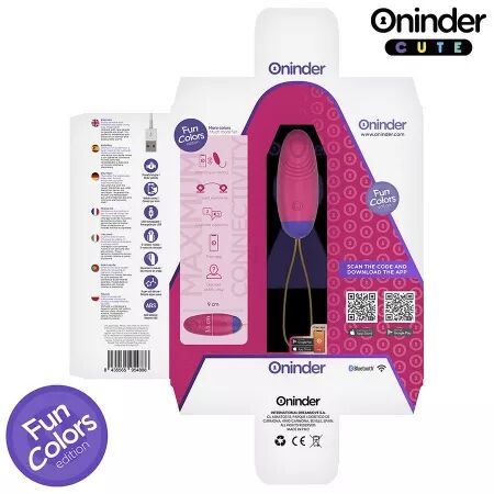 ONINDER CUTE - ?UF EN SILICONE À VIBRATION ET À ONDE AMOUREUX - APPLICATION GRATUITE DANS LE MONDE ENTIER