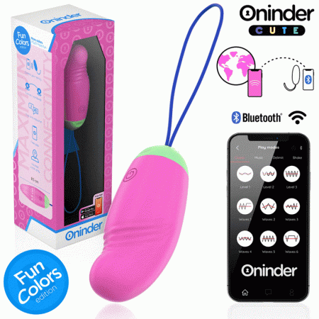 ONINDER CUTE - ?UF VIBRO-ROTATIF 360° EN SILICONE - APPLICATION GRATUITE DANS LE MONDE ENTIER