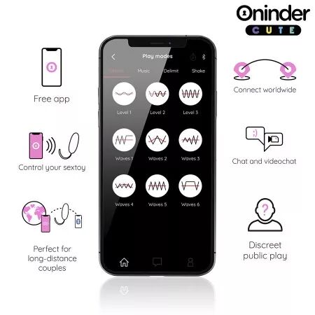 ONINDER CUTE - ?UF VIBRO-ROTATIF 360° EN SILICONE - APPLICATION GRATUITE DANS LE MONDE ENTIER