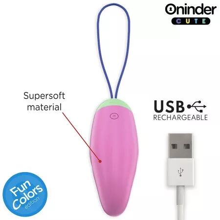 ONINDER CUTE - ?UF VIBRO-ROTATIF 360° EN SILICONE - APPLICATION GRATUITE DANS LE MONDE ENTIER