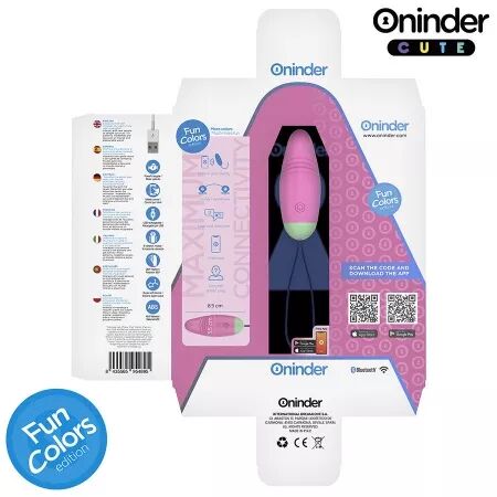 ONINDER CUTE - ?UF VIBRO-ROTATIF 360° EN SILICONE - APPLICATION GRATUITE DANS LE MONDE ENTIER