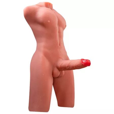 XISE - JASON DEMI-CORPS TORSE HOMME RÉALISTE AVEC POUSSÉES ET VIBRATIONS 55 CM