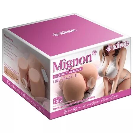 XISE - MASTURBATEUR VAGIN RÉALISTE À SUCER MIGNON AVEC VIBRATIONS ET ONDES STIMULANTES ET TÉLÉCOMMANDE 6 KG