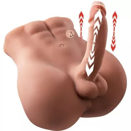 XISE - BERTLETT DILDO ASS GODE RÉALISTE ET MASTURBATEUR ANUS POSITION FRONTALE AVEC POUSSÉE 18 CM