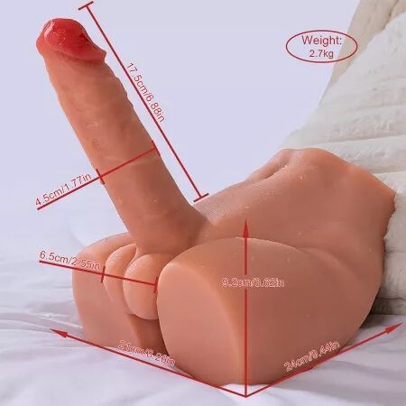 XISE - PEEL DILDO ASS GODE RÉALISTE MASTURBATEUR POSITION FRONTALE AVEC POUSSÉE 17,5 CM