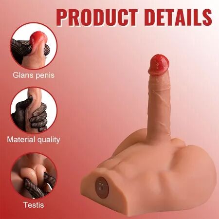 XISE - PEEL DILDO ASS GODE RÉALISTE MASTURBATEUR POSITION FRONTALE AVEC POUSSÉE 17,5 CM