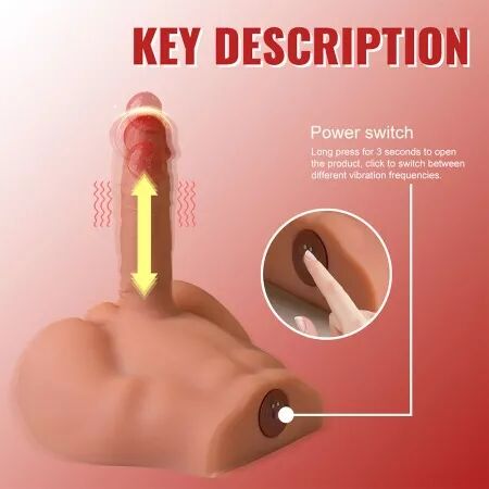 XISE - PEEL DILDO ASS GODE RÉALISTE MASTURBATEUR POSITION FRONTALE AVEC POUSSÉE 17,5 CM