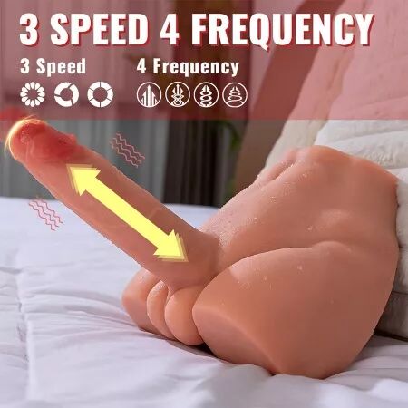 XISE - PEEL DILDO ASS GODE RÉALISTE MASTURBATEUR POSITION FRONTALE AVEC POUSSÉE 17,5 CM