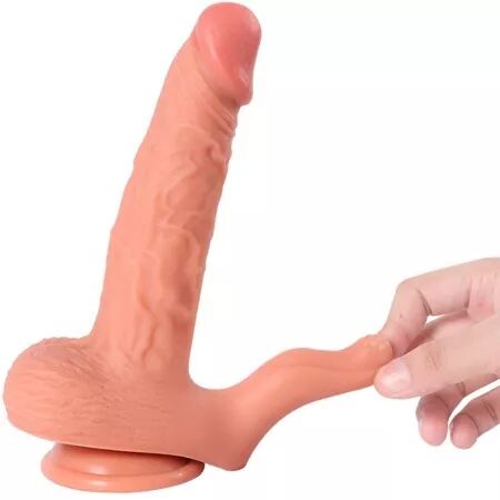 SHEQU - HAYDEN DILDO ET STIMULATEUR DE CLITORIS AVEC VIBRATION ET TÉLÉCOMMANDE 16 CM