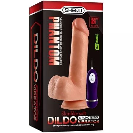 SHEQU - PHANTOM DILDO VIBRANT AVEC TÉLÉCOMMANDE 20 CM