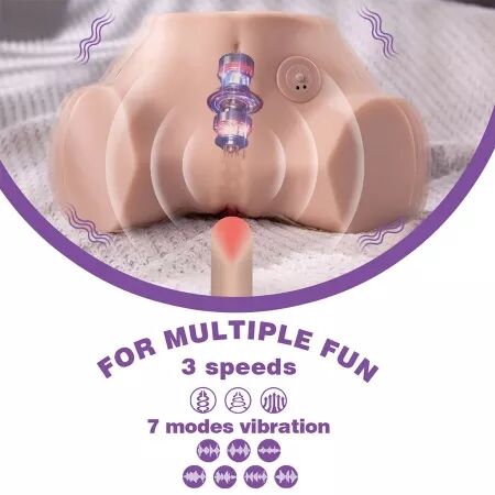 XISE - FENNIE SHAKING MASTURBATEUR RÉALISTE MULTIPOSITION VAGIN ET ANUS AVEC VIBRATION