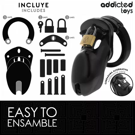 ADDICTED TOYS LOCKED - CAGE À PÉNIS INTERDITE 10 CM