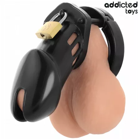 ADDICTED TOYS LOCKED - CAGE À PÉNIS OBSIDIAN HOLD TAILLE M