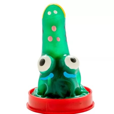 CONDOMERIE - PRÉSERVATIFS FANTAISIE PEINTS À LA MAIN MODÈLE CROCODILE 1