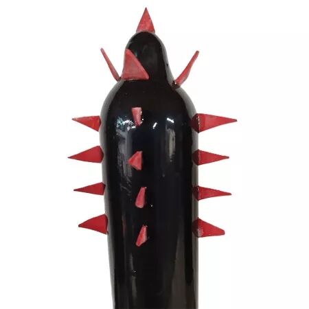 CONDOMERIE - PRÉSERVATIFS FANTAISIE PEINTS À LA MAIN CACTUS NOIR