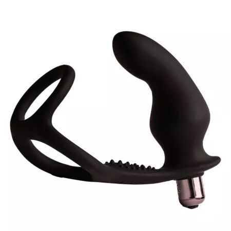 ROCKS-OFF - RO-ZEN RRO PLUG ANAL AVEC ANNEAU PÉNIS VIBRANT NOIR