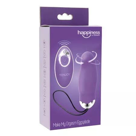 TOYJOY - HAPPINESS MY ORGASM EGGSPLODE VIBRATEUR VIOLET TÉLÉCOMMANDE