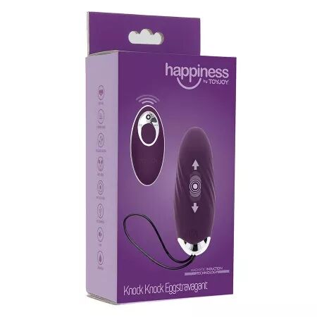 TOYJOY - HAPPINESS KNOCK KNOCK EGGSTAVAGANT VIBRATEUR TÉLÉCOMMANDE VIOLET