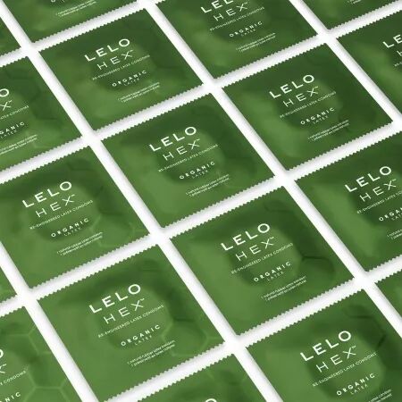 LELO - HEX BOÎTE DE PRÉSERVATIFS BIOLOGIQUES 12 UNITÉS