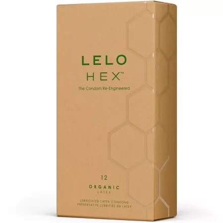 LELO - HEX BOÎTE DE PRÉSERVATIFS BIOLOGIQUES 12 UNITÉS