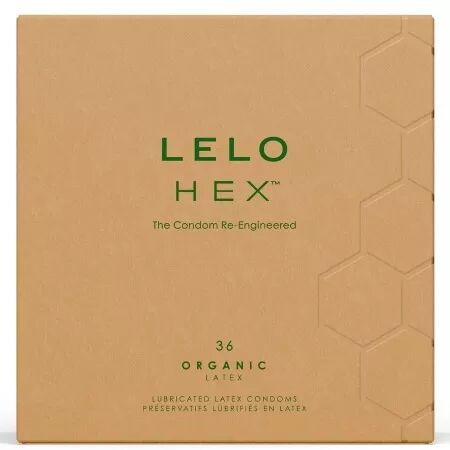 LELO - HEX BOÎTE DE PRÉSERVATIFS BIOLOGIQUES 36 UNITÉS