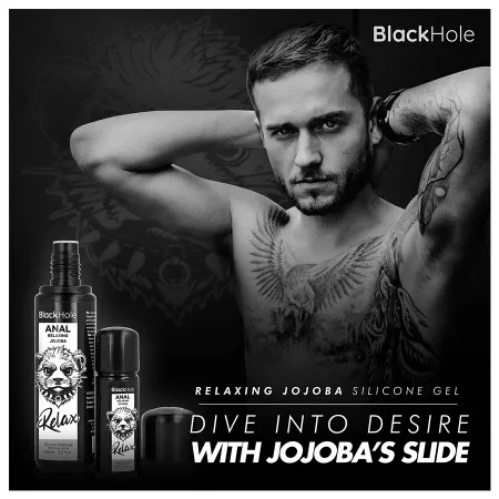 BLACK HOLE - GEL TROU NOIR BASE SILICONE DILATATION ANALE 30 ML
