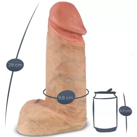SILEXD - MODÈLE 1 PÉNIS RÉALISTE EN SILICONE XTREME PREMIUM 28 CM