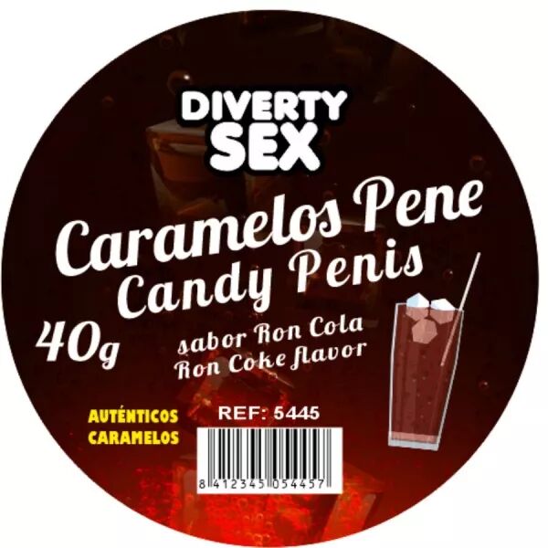 DIABLO PICANTE - 20 BONBONS EN FORME DE P�NIS AU GO�T GIN TONIC