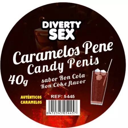 DIABLO PICANTE - 20 BONBONS EN FORME DE PÉNIS AU GOÛT GIN TONIC