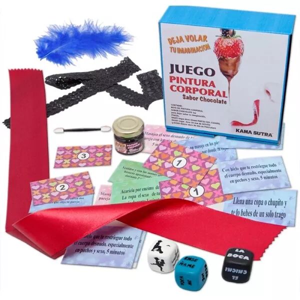 DIABLO PICANTE - JEU DE D�S AVEC PEINTURE CORPORELLE