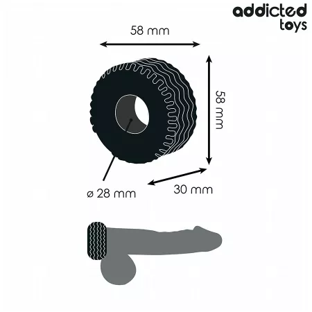 ADDICTED TOYS - ANNEAU PÉNITENSIF EXTRA ÉPAIS