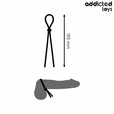 ADDICTED TOYS - CORDE EN SILICONE POUR LE PÉNIS À BOUCLE UNIQUE