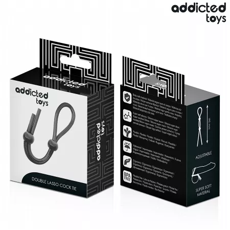 ADDICTED TOYS - CORDE EN SILICONE POUR LE PÉNIS À DOUBLE BOUCLE