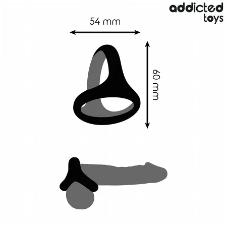 ADDICTED TOYS - ANNEAU PÉNIS TRIPLE ÉPAIS