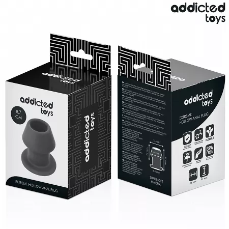 ADDICTED TOYS - PLUG ANAL CREUX EXTRÊME TAILLE M 8,7 CM