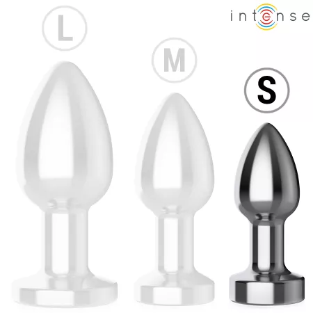 INTENSE - PLUG ANAL 10 VIBRATIONS MÉTAL AVEC TÉLÉCOMMANDE S