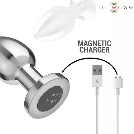 INTENSE - PLUG ANAL 10 VIBRATIONS MÉTAL AVEC TÉLÉCOMMANDE L