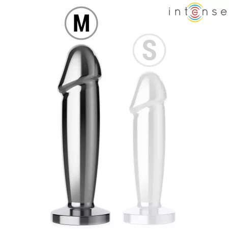 INTENSE - PLUG ANAL 10 VIBRATIONS GODE MÉTALLIQUE AVEC TÉLÉCOMMANDE M