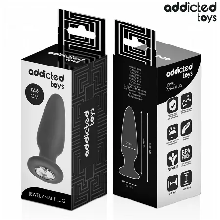 ADDICTED TOYS - PLUG ANAL AVEC BIJOU TAILLE L 12,6 CM