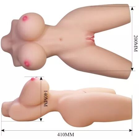 CRAZY BULL - TORSE FÉMININ RÉALISTE MASTURBATEUR 41,9 CM