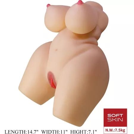 CRAZY BULL - GRACE TORSE FÉMININ RÉALISTE VAGIN ET ANAL 7,5 KG