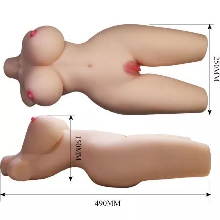 CRAZY BULL - TORSE FÉMININ RÉALISTE TIFFANY VAGIN ET ANAL 5,5 KG