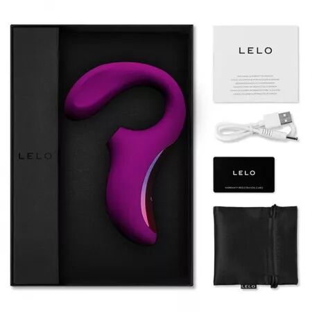 LELO - ENIGMA DOUBLE ASPIRATION STIMULATION MASSEUR  ROSE PROFONDE