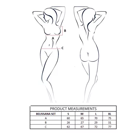 PASSION - ENSEMBLE SOUTIEN-GORGE + STRING BELISSANA BORDEAUX L/XL