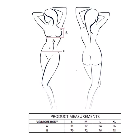 PASSION - BODY VELMORE BLEU L/XL